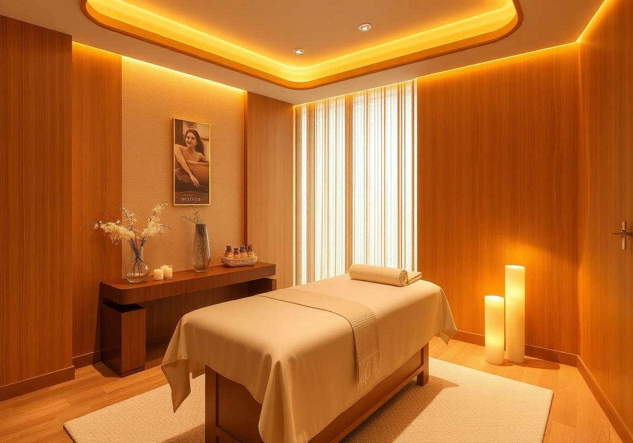 Spa treatment room